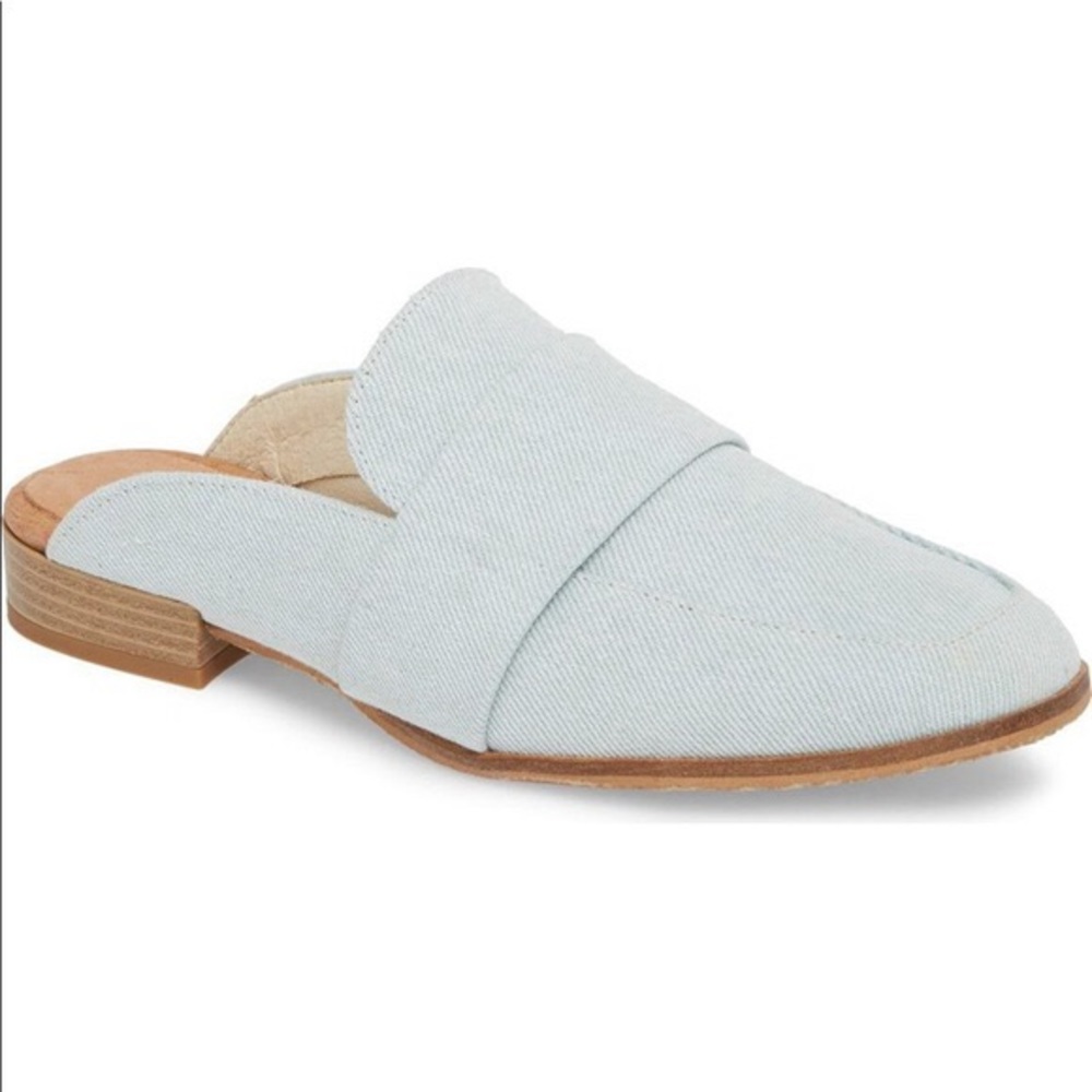Free People • denim loafer mules - Picture 2 of 5
